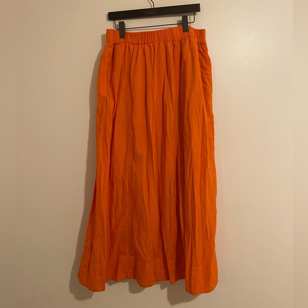 Top shop Orange Maxi Skirt